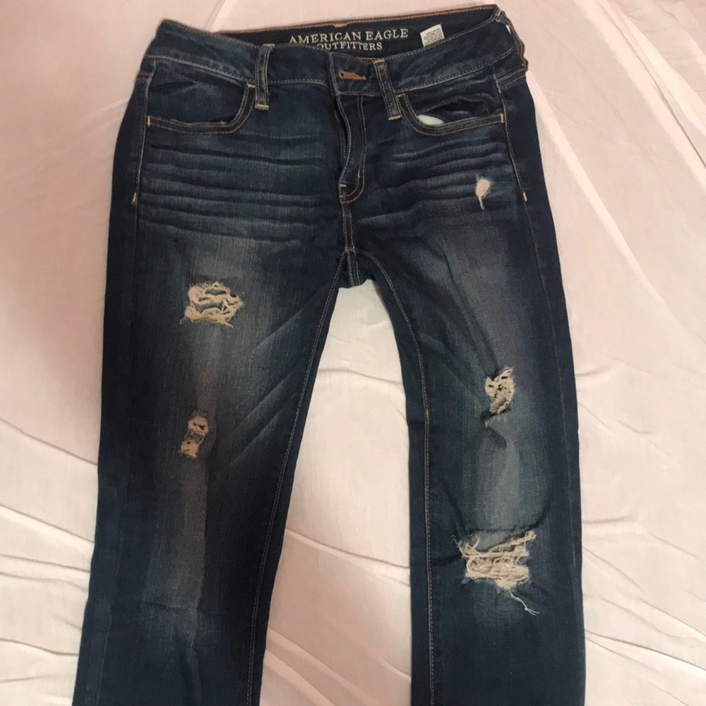 American Eagle ripped jeans